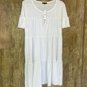 NWT J.Crew tiered cotton knit jersey dress size medium